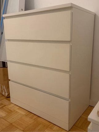 Cómoda MALM 4 cajones blanca IKEA