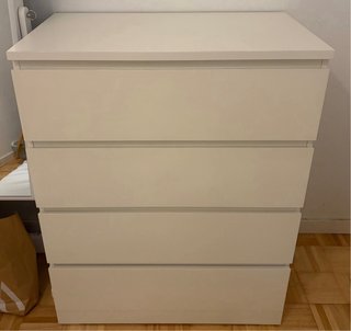 Cómoda MALM 4 cajones blanca IKEA