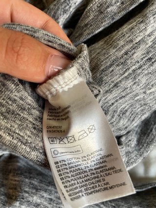 Vestido gris manga larga