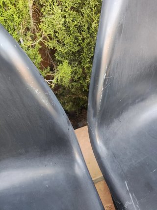 Lote 4 Sillas Panton Negras Mid Century