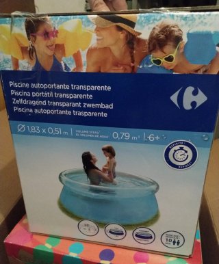 Piscina Autoportante Transparente 1,83x0,51m