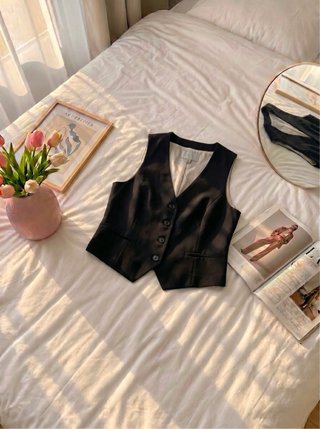Chaleco H&M Negro Talla 38
