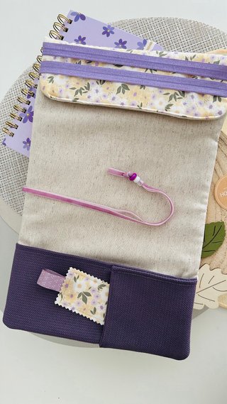 Cover letteraria con risvolto regolabile e custodia kindle