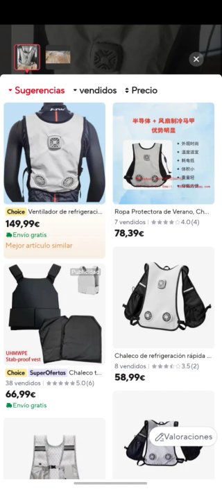 Chaleco con ventilador General Armor
