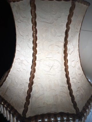 Lámpara de mesa bronce imperio antigua
