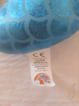 Peluche Sirena Azul y Rosa