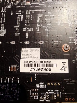 Tarjeta ASUS ROG Strix Radeon RX570 8GB