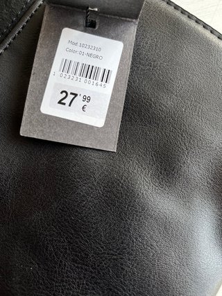 Bolso shopper negro PACOMARTINEZ NUEVO etiqueta