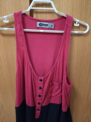 Blusa Stradivarius bicolor rosa y azul Talla M
