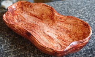 Bandeja decorativa de cerâmica