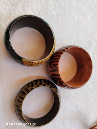 Lote 3 pulseras vintage étnicas