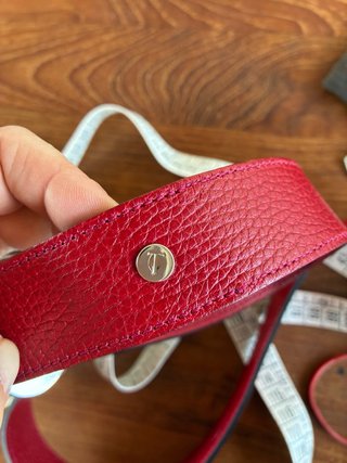 Cintura Tod's pelle rosso scuro
