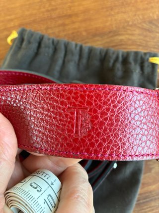Cintura Tod's pelle rosso scuro