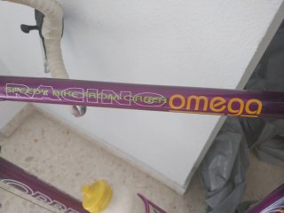 Bicicleta de carrera morada