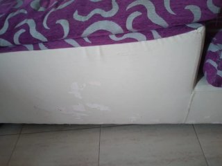 Sofá modular rosa y morado