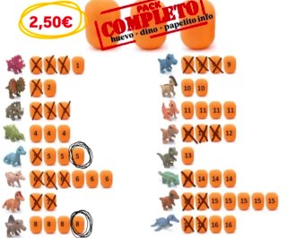 2 Dinosaurios Kinder Huevo
