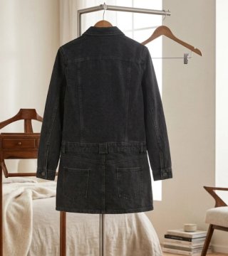 Vestido vaquero negro