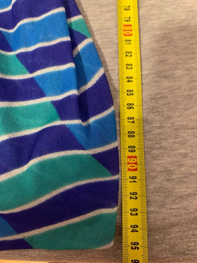 Vestido estampado azul y verde para verano