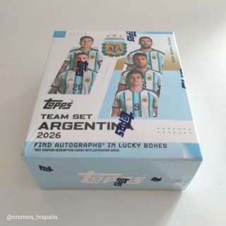 Topps Team Set Argentina 2026 caja 6 sobres