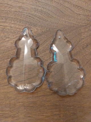 2 Lágrimas de cristal per lampadario