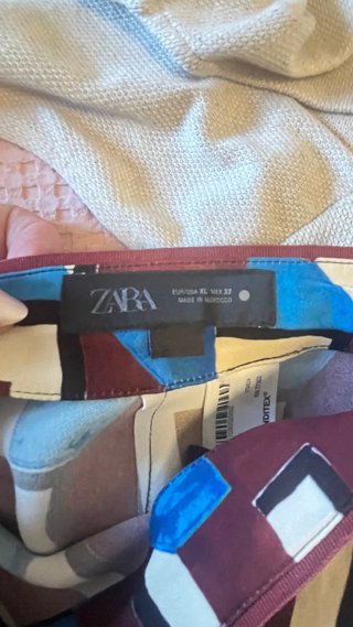 Pantalones Zara Estampado Geométrico Talla XL