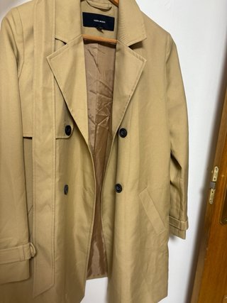 Gabardina larga Vero Moda beige