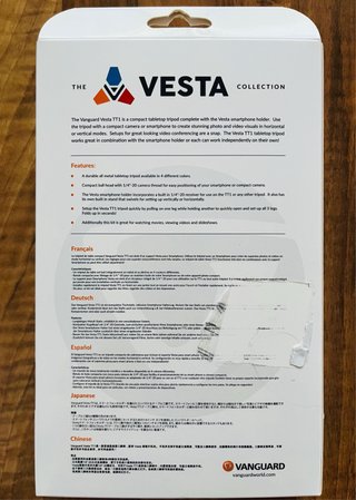 Vesta TT1 Trípode Mesa + Adaptador Móvil