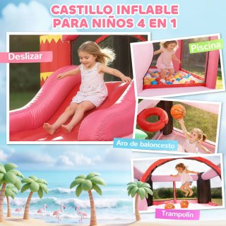 Castillo Hinchable Flamenco con Tobogán