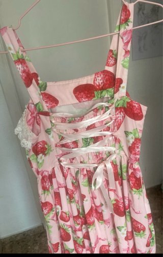Vestido Lolita Fresas y Encaje