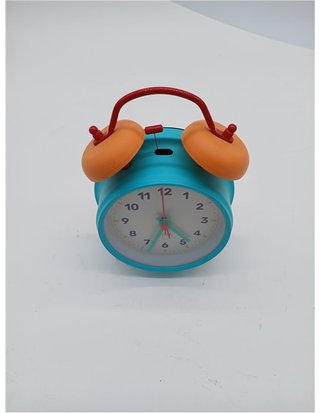 Fisura – Reloj despertador analógico multicolor sin tic-tac. Reloj despertador con luz de Led nocturna. Esfera 9 centímetros.11 -