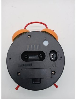 Fisura – Reloj despertador analógico multicolor sin tic-tac. Reloj despertador con luz de Led nocturna. Esfera 9 centímetros.11 -
