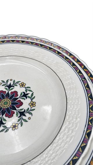 Coppia Piatti Minton Ironstone Vintage 26/22 cm