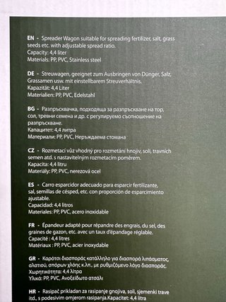 Carro esparcidor de semillas y fertilizante