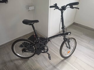 Bicicleta Plegable Negra