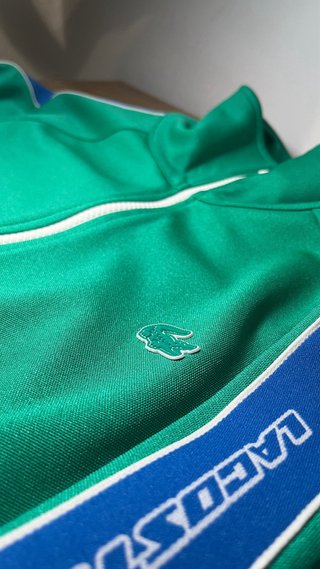 Sudadera Lacoste Verde y Azul
