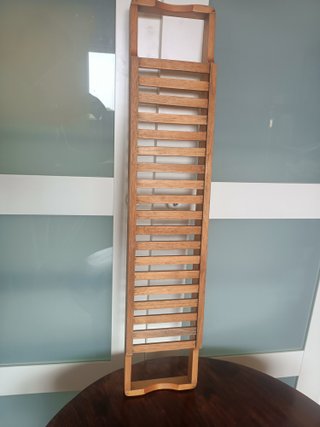 Estantería de madera para bañera