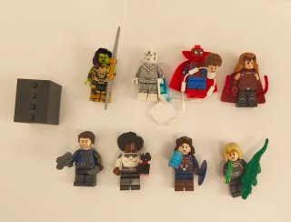 Lote 8 Figuras Lego Marvel CMF