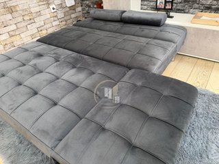Nuevo sofa cama chaise longue - gris