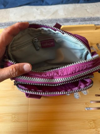 Bolso bandolera/riñonera Kipling morado