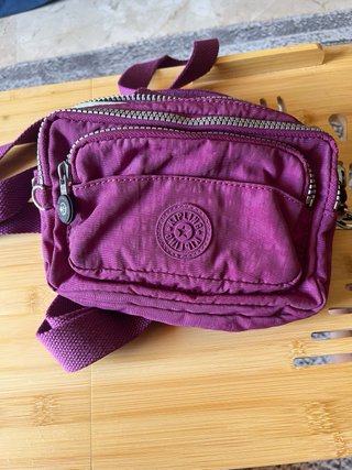 Bolso bandolera/riñonera Kipling morado