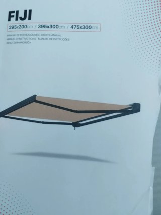 Toldo FIJI 475x300cm Beige Eléctrico