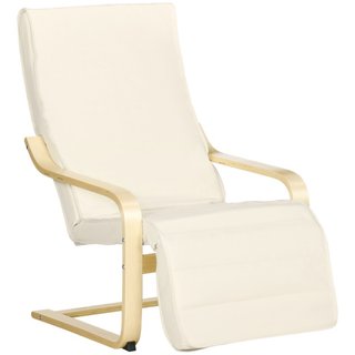 Poltrona Relax con Poggiapiedi a 5 Livelli e Poggi