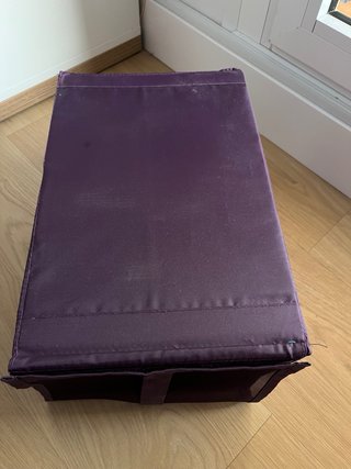 Cajas organizadoras IKEA moradas