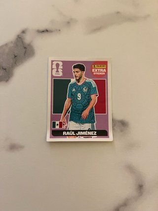 Panini Mundial: Raúl Jiménez + Carta Extra