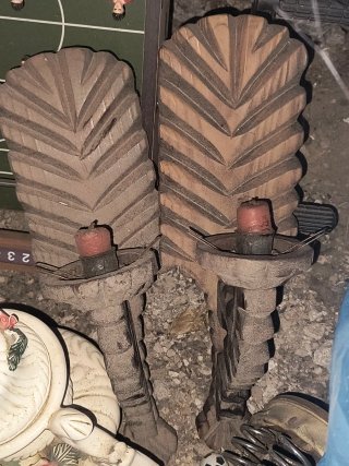 Aplique Palmatoria Madera y Metal