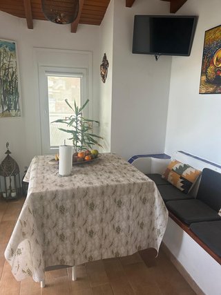 Mesa extensible con 4 sillas