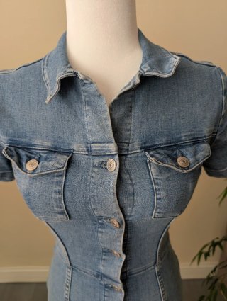 Vestito da donna in denim taglia S
