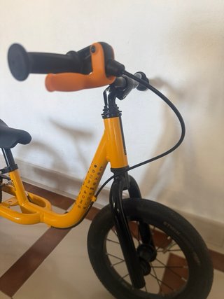 Bicicleta sin pedales 12” naranja