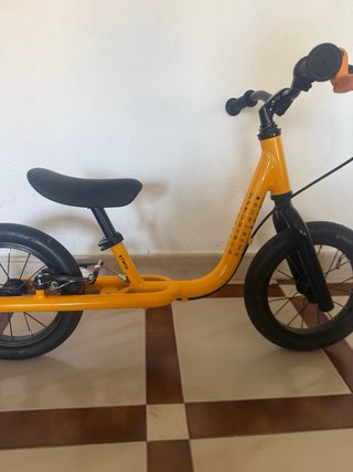Bicicleta sin pedales 12” naranja