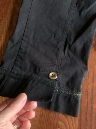 Pantaloni cropped nero per donna Zuiki